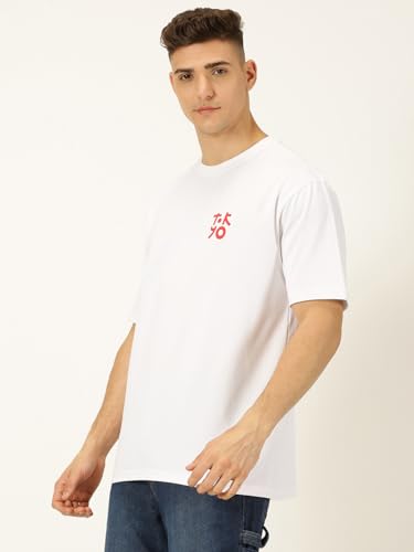 Image of Thomas Scott Men's | Graphic | Half Sleeve | Oversized Fit | 100% Cotton | Crew Collar | Casual Tshirt
