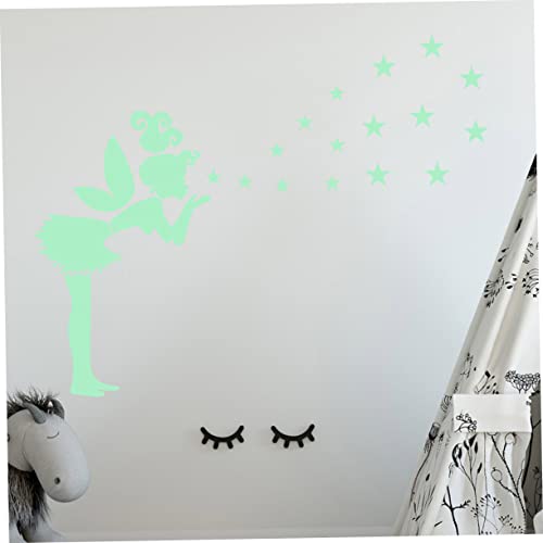 Hemobllo Adesivo Fluorescente Esculpido Criativo Adesivo Luminoso Decalque Luminoso Adesivo De Pared