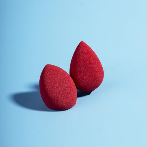 Image of PAC Mini Sponge Set (Water Drop, Olive Cut) (Red) (2 Pc)