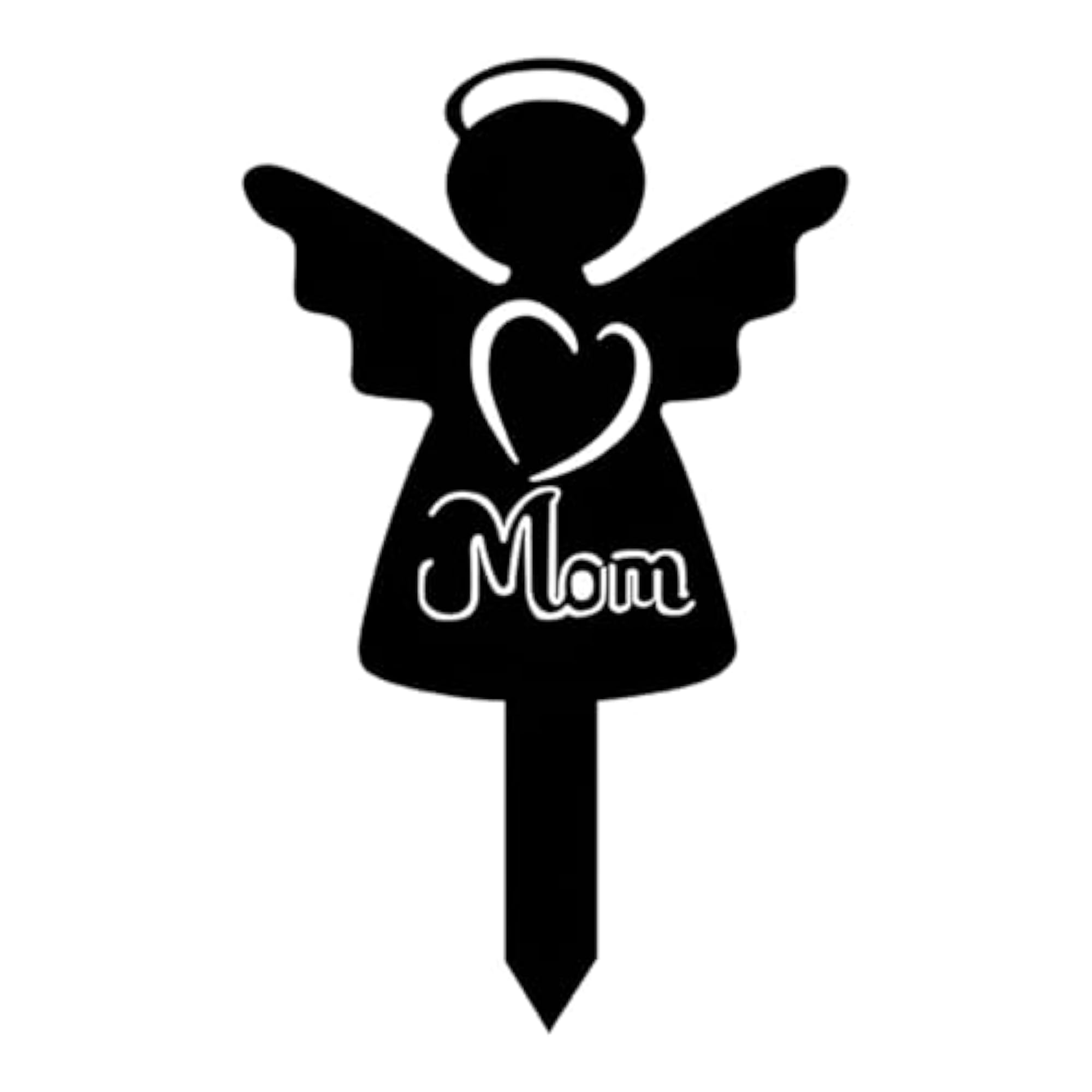 Garden Stake Acrylic Loved Person Angel Memorial Stake