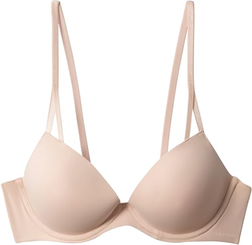Calvin Klein Damen Push-Up BH Lift Demi mit Bügel, Beige (Beechwood), 85D – Ansicht 6