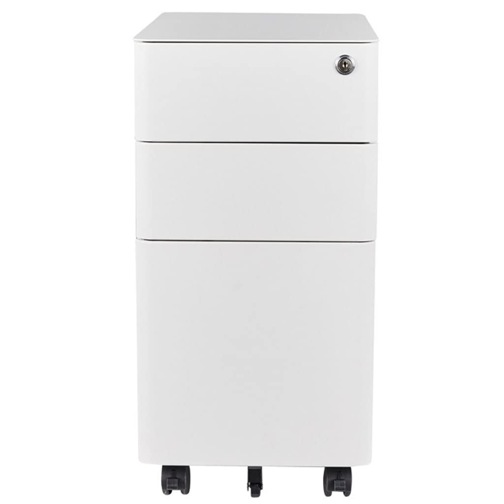 Aioneer 3 Layer D Mobile File Cabinet With Steel Lockers And Locks Strong Bearing Capacity Easy Assembly Ideal For Tables And Desks