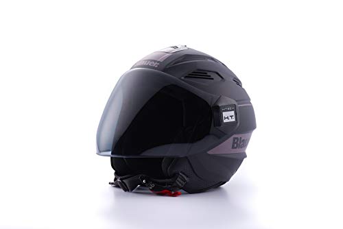 Blauer casco brat black matt/titanium 2xs