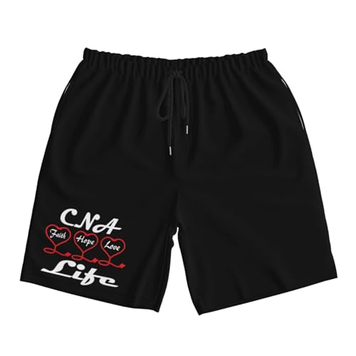 CNA Faith Hope Save Lives Men's Quick-Dry Board Shorts 7