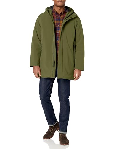 DKNY Men's All Man's Stretch Poly Trench
