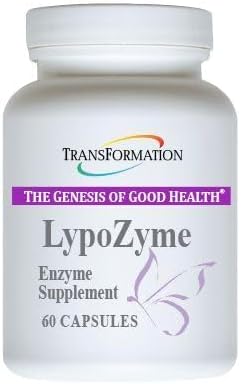 TRANSFORMATION The Genesis of Good Health LypoZyme Enzyme Supplement, Advance Lipase Enzyme Blend for Healthy Digestion & Nutrient Absorption, Non-GMO,120 Cap