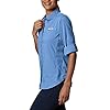 Columbia-Womens-PFG-Tamiami-II-UPF-40-Long-Sleeve-Fishing-Shirt Columbia Women's Tamiami II Long Sleeve Shirt, White Cap(blue), X-Large