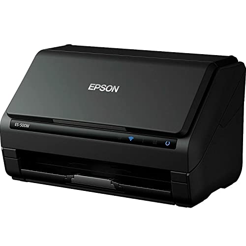 image for Epson WorkForce ES-500W Wireless Color Duplex Document Scanner for PC 
