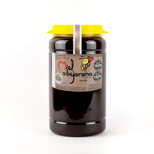 Miel de Castaño Natural, 2 kg, Envase con Tapa y Asa