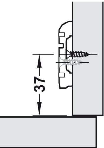 2 Set Cerniere A Scomparsa Metalla Mini | Per Mobili E Ante Pensili | 26 Mm Nichelate