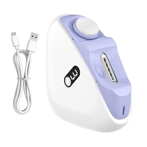 Coupe-ongles électrique et lime polisseuse avec éclairage LED intégré sans fil