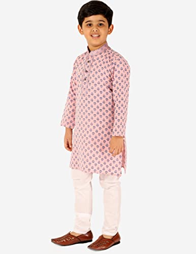 Image of Pro-Ethic Style Developer Boy's Cotton Embellished Kurta Pajama For Baby Kids Ethnic Wear (S-167)