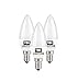 Price comparison product image TBE Lighting LED Candle Bulbs - Pack of 3 - E14 / SES/Small Edison Screw Base - 5w -Warm White 3000K - 450 Lumens