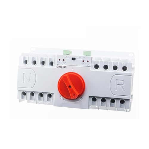 Interruptor de transferencia automática con conmutación rápida 2P 40A en carril DIN 4