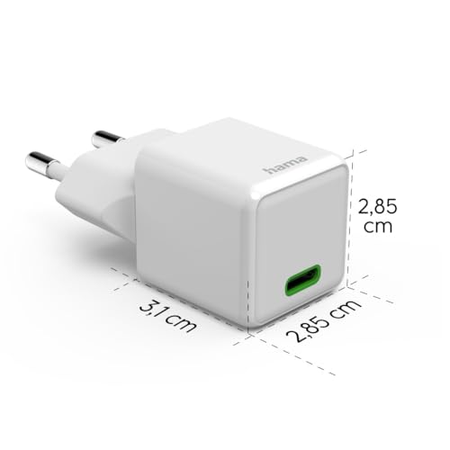 Hama Schnellladegerät USB C, Super-Mini-Format 2,85 x 2,85 x 3,10 cm, 30W – Ansicht 3