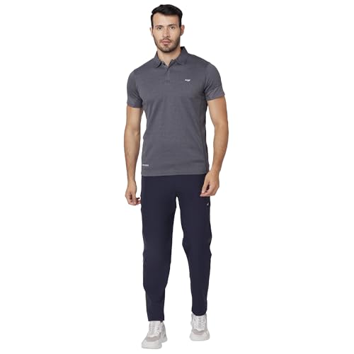 Image of berge' Men's Polyester Track Pant with Secure Zipper Side Pockets for Sports|Exercise|Gym|Running|Casual Wear|Lower Tracks Pant