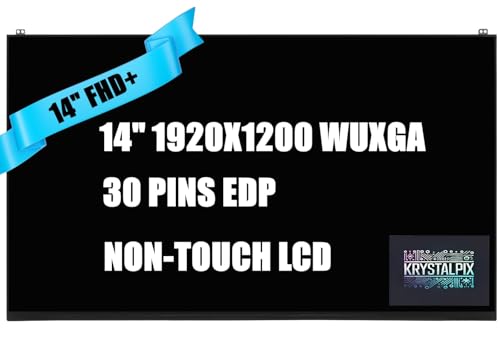 KrystalPix Replacement LCD for LG Gram 14Z90P-K.AAS7U1 LCD LED Screen 14' FHD+ Replacement Non-Touch Display New