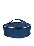 KAF Home Portable Insulated Pie Carrier, Navy Blue, 3.5 x 11.5 x 10.75-Inches