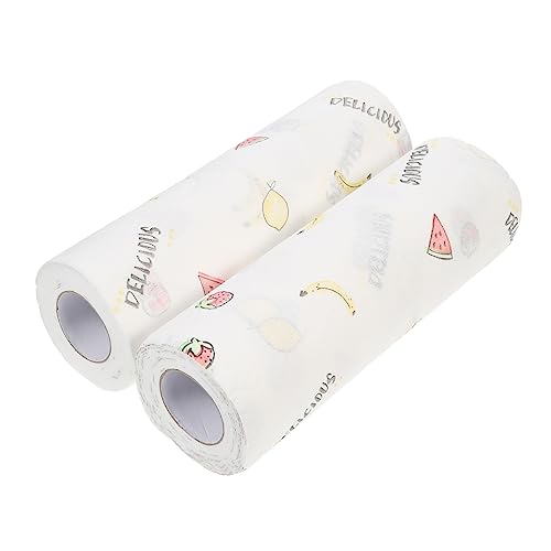 HAMPPLIES 2 Rollos De Papel Desengrasante Toallas De Limpieza Trapo De Limpieza Lavable Para El Hogar Trapo De Dibujos Animados Trapo Perezoso De Dibujos Animados