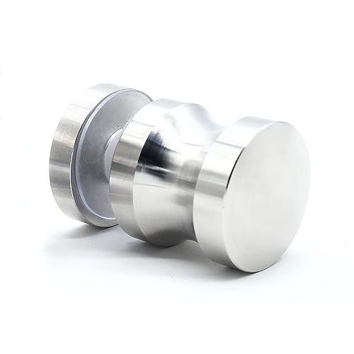 Image of Shower Glass Door Handle, Stainless Steel Shower Doors Knob One Sided Pull Hardware for Bathroom Glass Doors (Brushed Nickel)