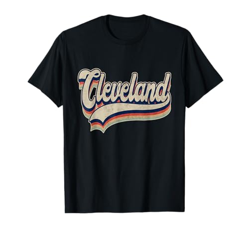 Graphic cleveland first name distressed 80s edición limitada camiseta