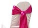 10 New Satin Chair Sashes Bows Ties - Wedding Decorations - Fuchsia