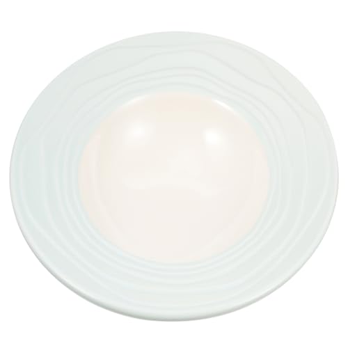 WEKADRIN Plato De Sombrero De Plato De Cena Tazones De Sopa Nimiedad Plato De Comida Bochas Platos Redondos Tazones Para Mezclar Vajilla Tazón De Ramen Tazón De Cereal Lámina Cerámica
