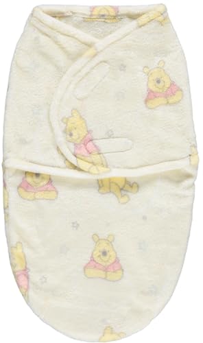 Image of Disney Winnie The Pooh Single Ply Baby Swaddle Sack, Easy Wrap Infant Swaddling Blanket, Soft Comfort Swaddler/Hospital Swaddles for Newborns, Moon