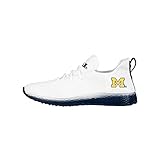 FOCO Michigan Wolverines NCAA Mens Gradient Midsole White Sneakers