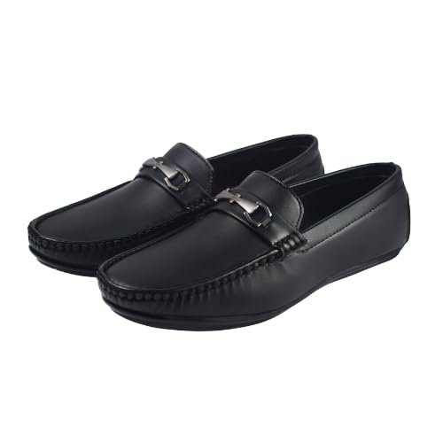 Men’s Formal Loafers | Cushioned Insole, Slip-On Office Shoes with Metal Buckle-picture-35