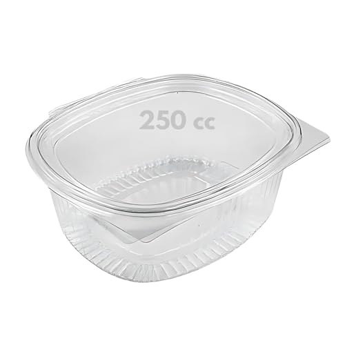 60 Vaschette 250cc per Alimenti Usa e Getta con Coperchio