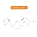 TOPPERFUN 1Pair Wavy Rhinestone Spectacle Frame Lensless Decorative Glasses for Photography Unisex Fashion Eyewear Lightweight Comfortable Option Unique Handmade Design
