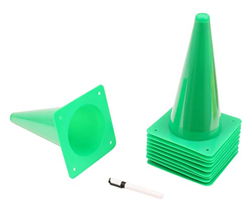 Cônes inscriptibles VINEX avec crayon plots de chantier et sport 30cm
