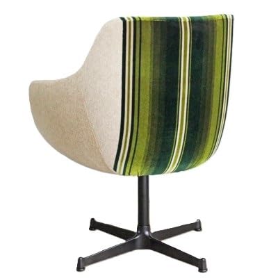 Cosmic Chair (コスミックチェア) ブラックX脚 グリーンストライプ(SWOF)