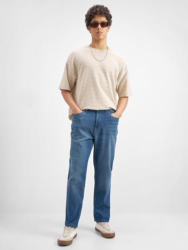 Image of Highlander Men's Straight Relaxed Fit Jeans | Stretchable | Everyday Comfort & Style| Jeans for Man|Premium Cotton Blend