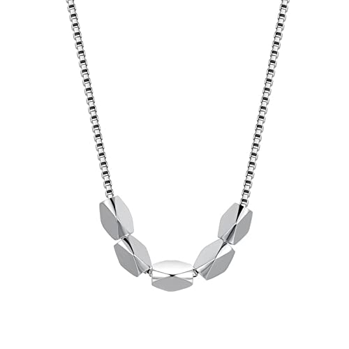 Bijoux de mariage en argent sterling 925 avec chaîne de 45,7 cm