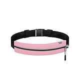 YITORMAN ランニングウエストバッグ 大容量 男女兼用 防水 スポーツ アウトドア 旅行用 携帯電話収納 調整可能ストラップ フリーサイズ (ブラック)