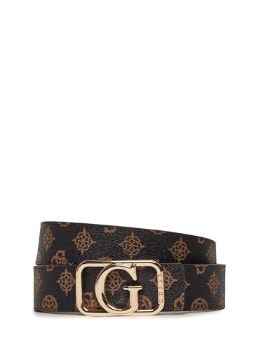 Guess Cintura in ecopelle con fibia rettangolare logata in metallo Nero Nero MOCHA LOGO M