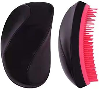 ALANX Detangling Brush,Curly Hair Brush for Women and Men Detangler Brush for Natural Wet Dry Hair,Tangle Free Brushes for Teens, Kids Massage Comb (Black)