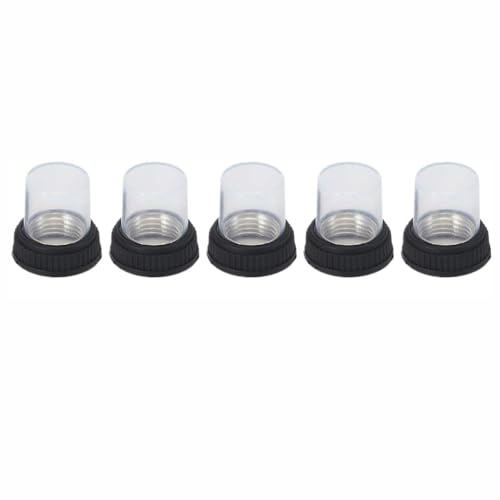 Be-Tool 5 Packs Circuit Breaker Waterproof Dust Cover Flat Head Cap for 98 Series (Silver)