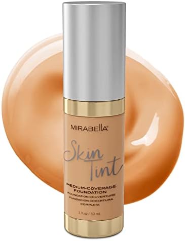 Mirabella Skin Tint Creme Foundation, Shade IIIN Neutral Undertone, Oil-Free Mineral Liquid Foundation - Medium Coverage Delivers Moisture and Hydration - Minimizes Fine Lines & Wrinkles