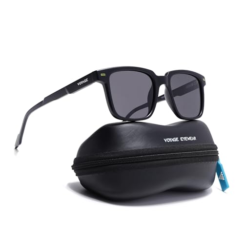 Image of Voyage Square UV Protected & Polarized Sunglasses for Men & Women