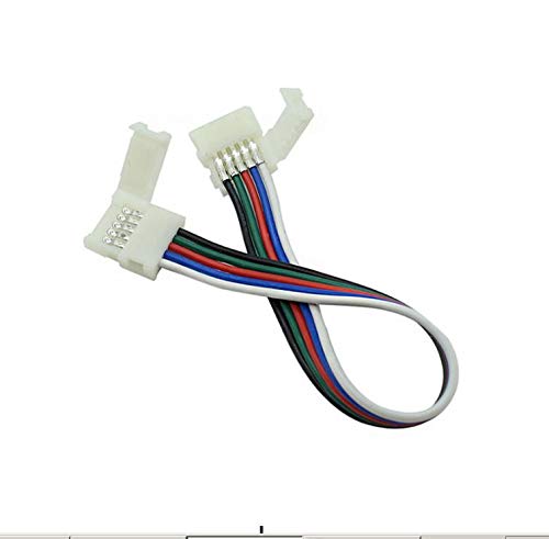 Davitu Electrical Equipments Supplies - 5pin 12mm width connectors with 15cm long cable for 12mm wide pcb RGBW led strip