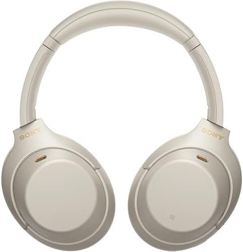 Sony WH-1000XM4 Wireless Noise Canceling Overhead Headphones with Mic for Phone-Call, Voice Control, Silver, with USB Wall Adapter and Microfiber Cleaning Cloth - Bundle - Image 4