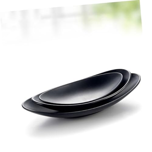 Set de 2 Platos de Melamina Negros para Sushi miniatura 5