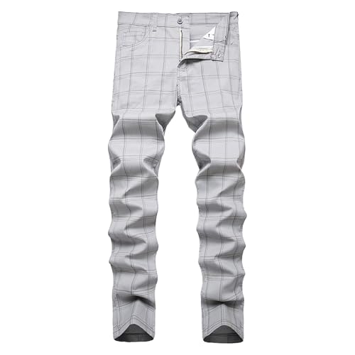 Pantalon chino à carreaux homme fini les silhouettes amples et froissées