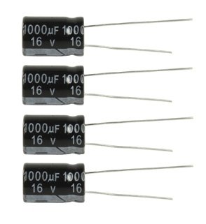 Condensatore elettrolitico radiale in alluminio