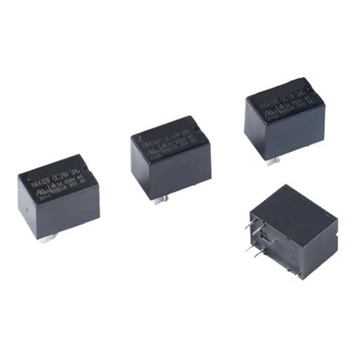 Relé HK4101F-DC24V-SHG de alta durabilidad y aislamiento seguro 5 pines 10 piezas 2