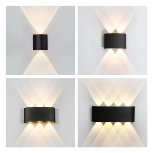 Aplique de pared LED impermeable 4W exterior e interior luz calida CA 86-265V para escalera 7