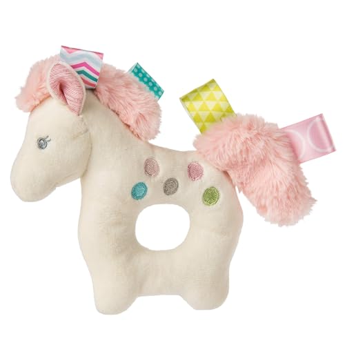 Image of Taggies Embroidered Soft Ring Rattle, Painted Pony, 6-Inches